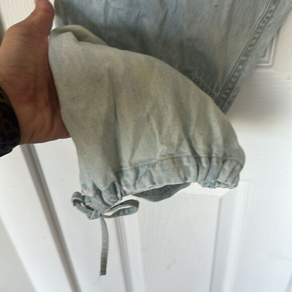 We the Free Low Rise Light Blue Trousers Joggers Pants Ankle Tie Women's S NWT - Picture 6 of 6